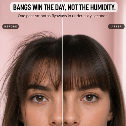 LumeaCurve™ Mini Styler — Sleek Bangs, Control Frizz & Revive Waves Anywhere