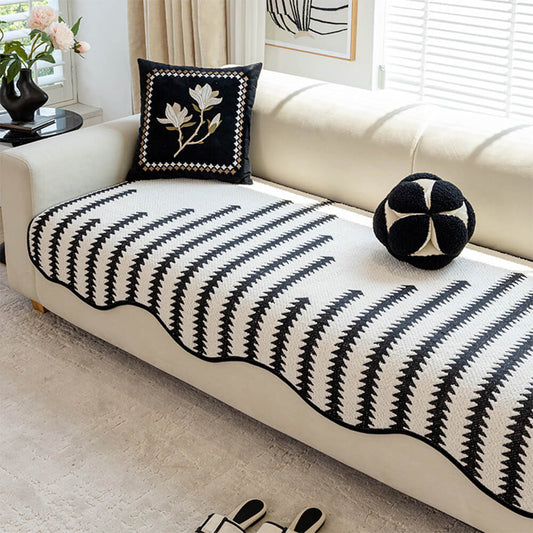 WaveLuxe™ Chenille Couch Cover — Wrap Your Sofa in Plush Protection and Effortless Style