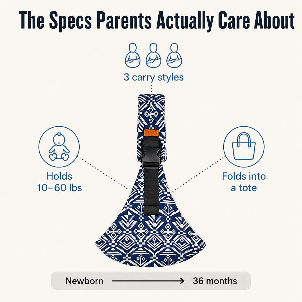 LumaNest™ Sling — Enjoy Seamless Bonding and Comfortable All-Day Baby Carrying