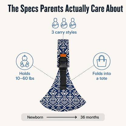 LumaNest™ Sling — Enjoy Seamless Bonding and Comfortable All-Day Baby Carrying