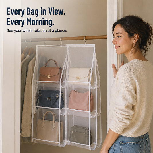 ClariPouch™ — Spot Every Handbag Instantly and Restore Clutter-Free Peace