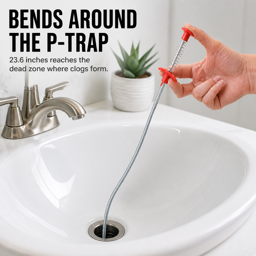 ClingClaw™ — Extract Hairball Drano Even Plumbers Can't Access