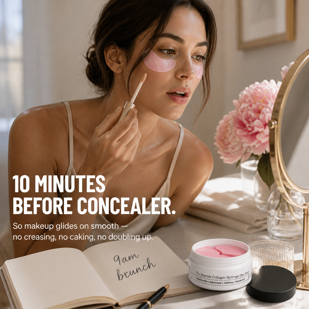 Luminevea™ — Reduce Puffy Eyes in 10 Minutes Using 4-Peptide Hydrogel Patches