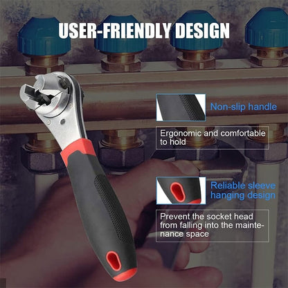 360° Rotatable Ratchet Wrench for Every Bolt Task