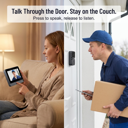 ClearGuard™ Wireless Door Viewer — See Every Visitor Clearly and Stay 100% in Control