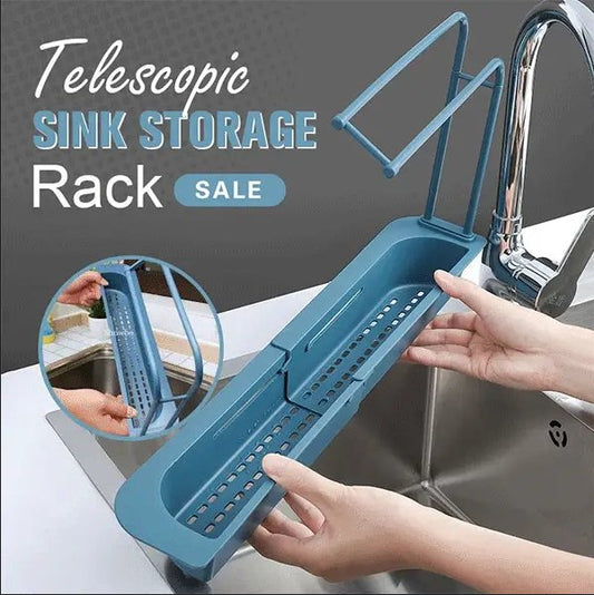 VersaDry™ Telescopic Sink Rack — Keep Your Kitchen Fresh, Dry, and Effortlessly Organized Every Day