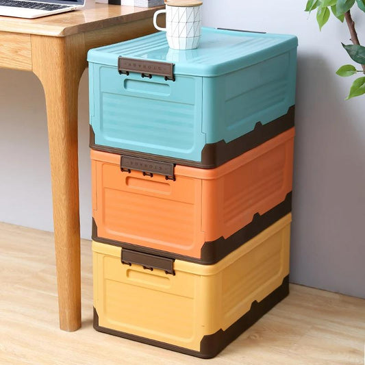 Storage Organizer with Lid, Foldable Design