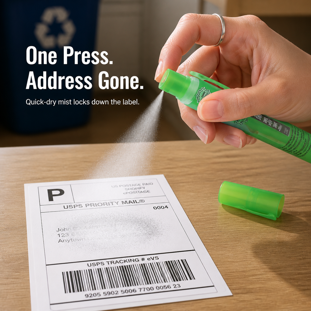 ShieldMark™ — Erase Names, Addresses & Barcodes from Any Shipping Label