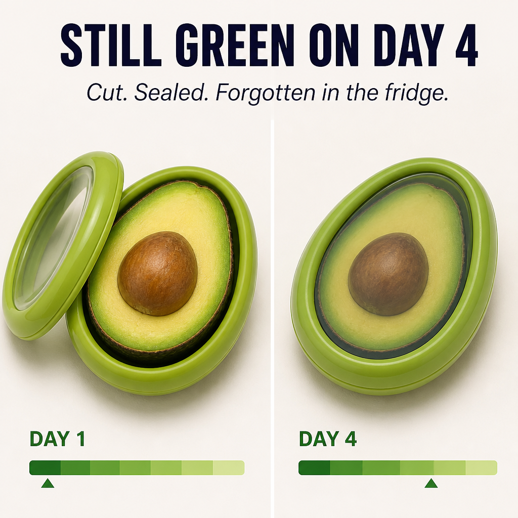 FreshSeal™ — Keep Cut Avocados, Onions and Tomatoes from Browning by Lunch