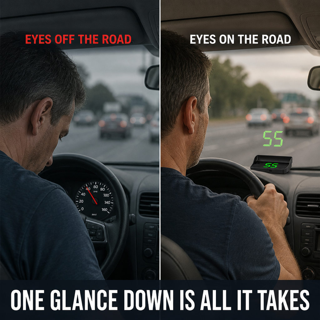 DriveSure™ GPS HUD — Display Your Actual Speed in HD on Your Windshield