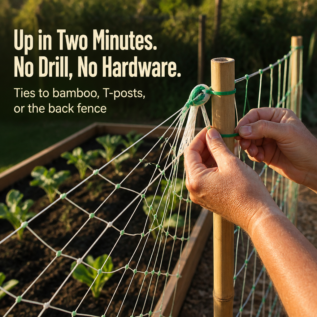 SkyRiseGrid™ — Double Your Yield in Half the Garden Space