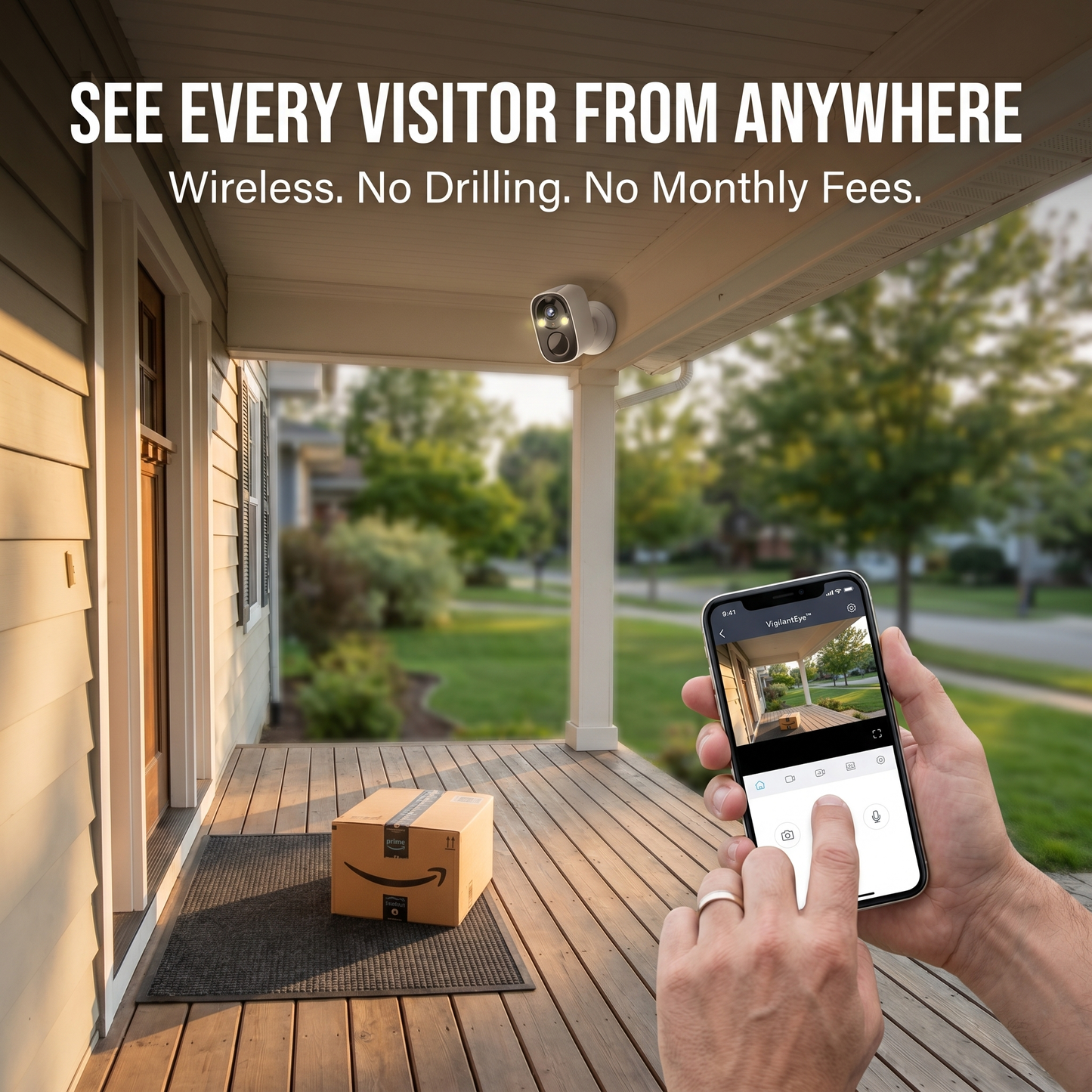 VigilantEye™ — Monitor Every Visitor Remotely, Wireless and No Monthly Fees