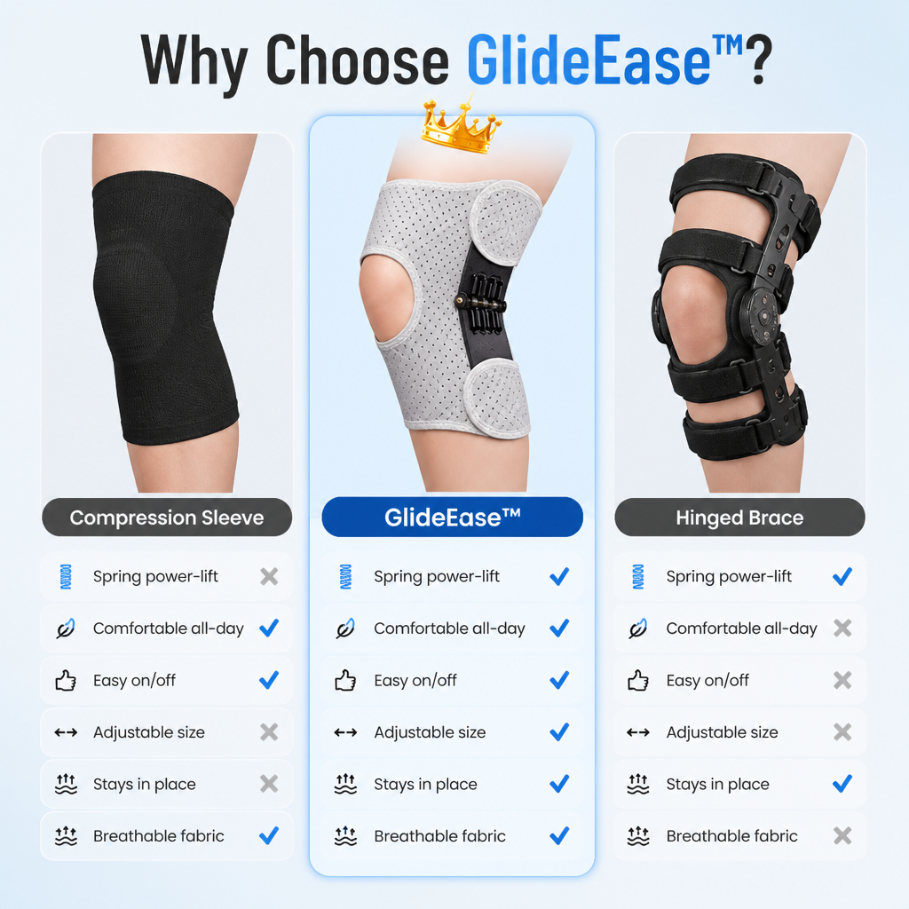 GlideEase™ — Climb Stairs Again, No Need to Hold the Railing