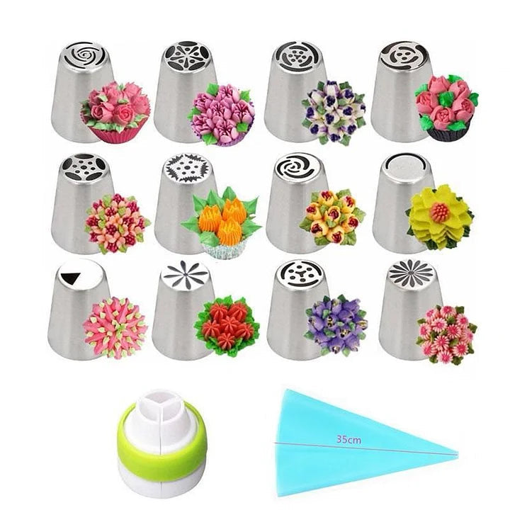 Blosséa™ Tulip Decorating Set — Transform Your Cakes into Stunning, Jaw-Dropping Masterpieces Effortlessly
