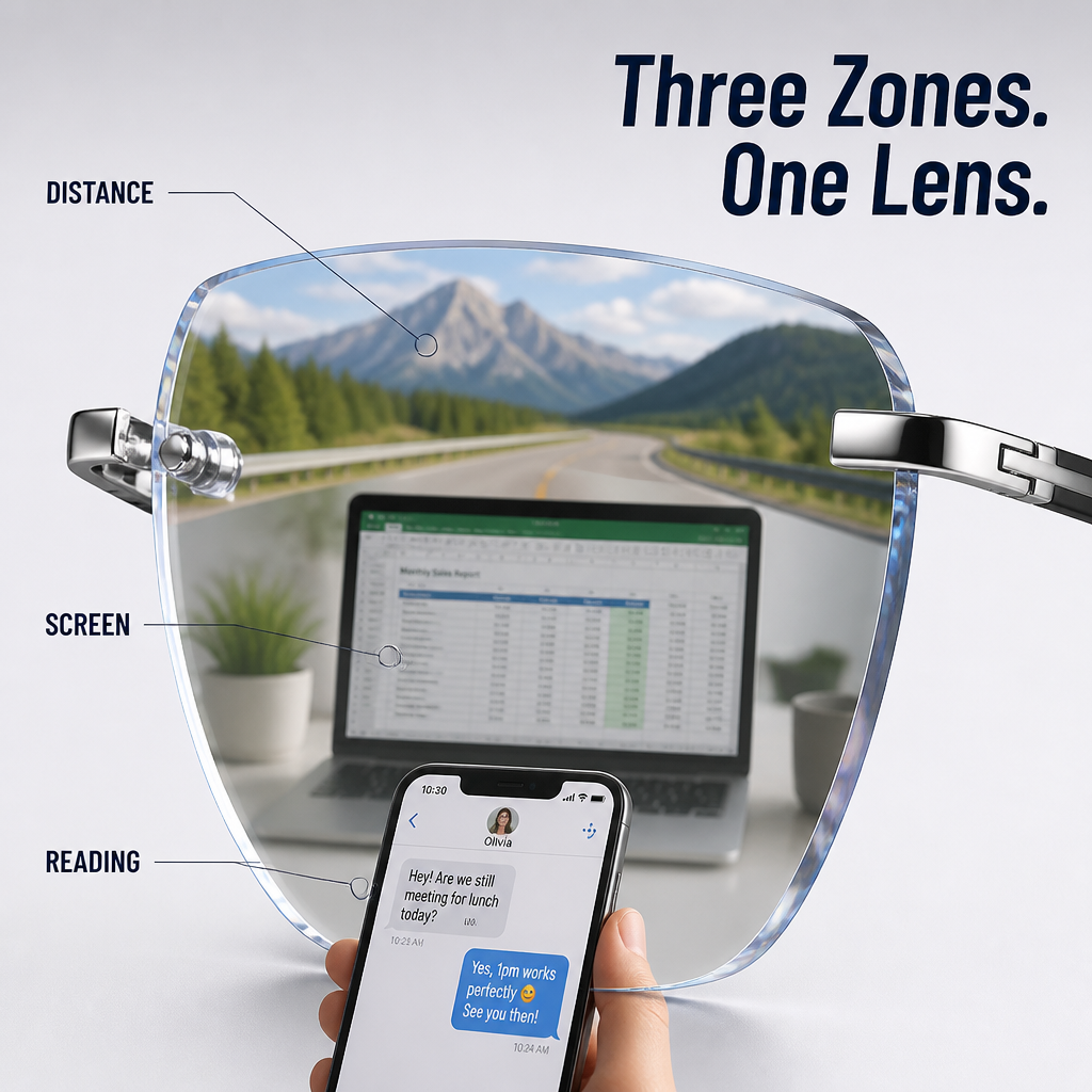 BluCera™ — See Clearly While Reading, Driving & Scrolling in One Lightweight Pair