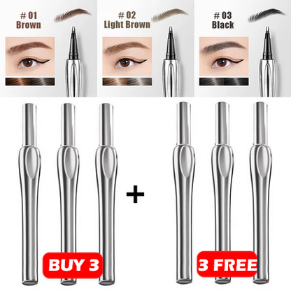 💖Buy One Get One Free💖2024 Enhanced Natural Waterproof Eyebrow Pen Featuring a Microfine Tip