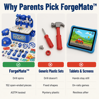 ForgeMate™ — Swap Screen Time for a Drill That Truly Spins and Builds