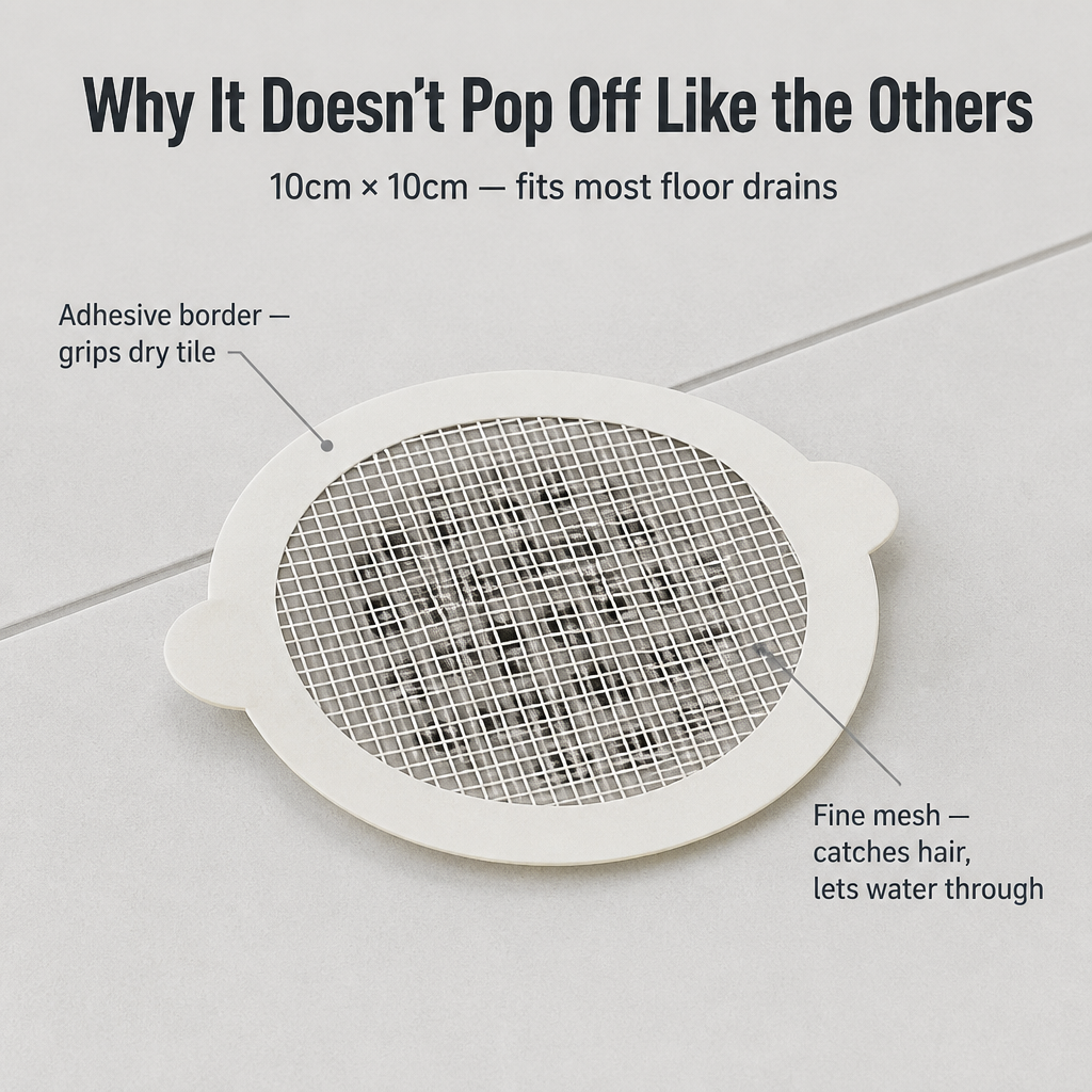 DrainGuard™ — Prevent Hair Buildup Before It Ruins Your Shower Drain