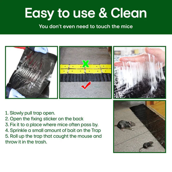 Extra-large adhesive mousetrap