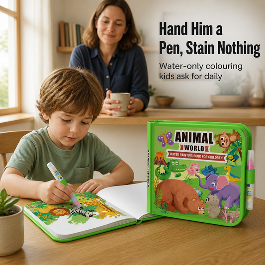 SplashCraft™ — Keeps Kids Busy for Hours of Quiet Coloring with No Mess