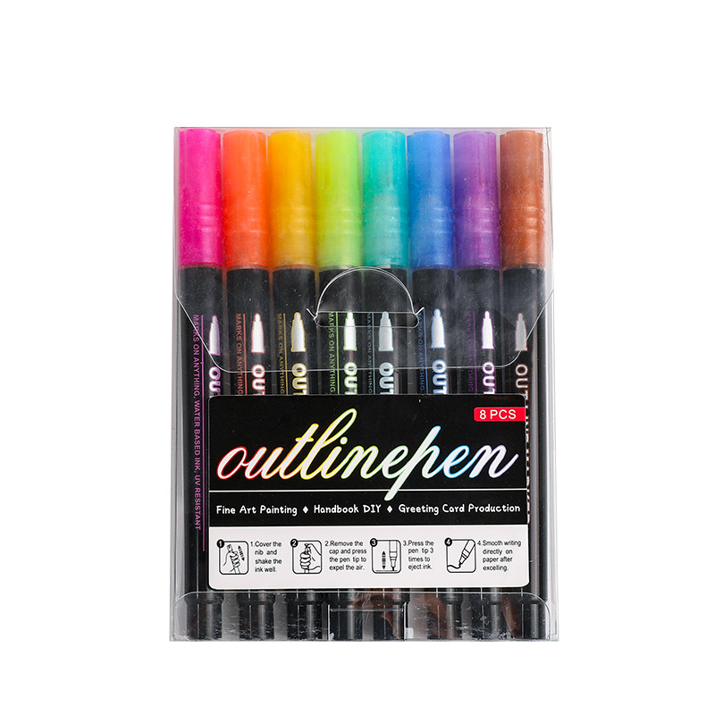 ColorVibe™ Dual-Glow Pen — Ignite Your Creativity with Dazzling Double-Color Brilliance