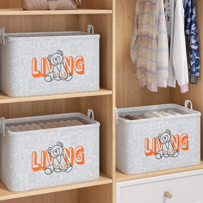 Collapsible Storage Basket for Clothes and Miscellaneous Items