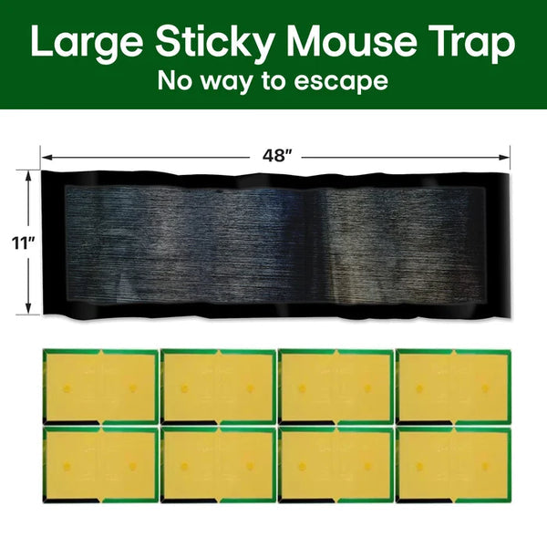 Extra-large adhesive mousetrap