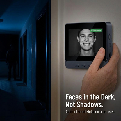 ClearGuard™ Wireless Door Viewer — See Every Visitor Clearly and Stay 100% in Control