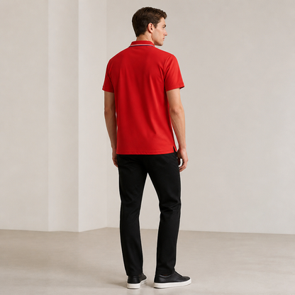 ValorCore™ – Classic Polo Shirt Set, Wrinkle-Resistant with Signature Striped Collar