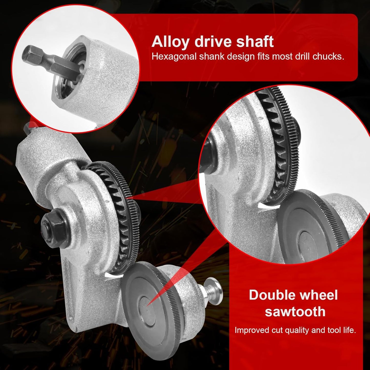 PowerEdge™ — Transform Your Drill Into a Lightning-Fast Metal-Cutting Machine