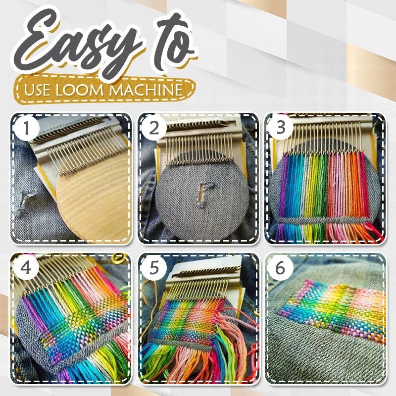 ThreadCraft™ Mini Loom — Instantly Revive Your Favorite Clothes with Creative Flair