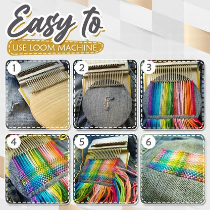 ThreadCraft™ Mini Loom — Instantly Revive Your Favorite Clothes with Creative Flair