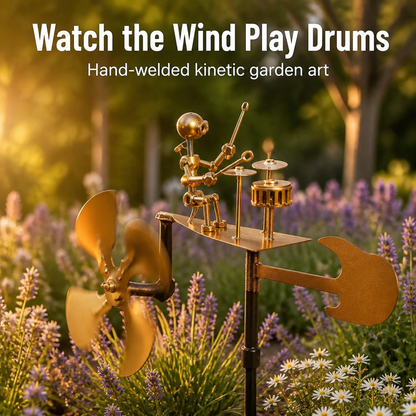 IronPulse™ Kinetic Drummer Spinner — Ignite Your Garden with Mesmerizing Wind-Driven Beats