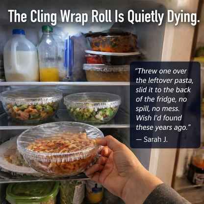 FreshWrapPro™ — Seal Any Bowl in One Stretch and Avoid the Cling-Wrap Struggle