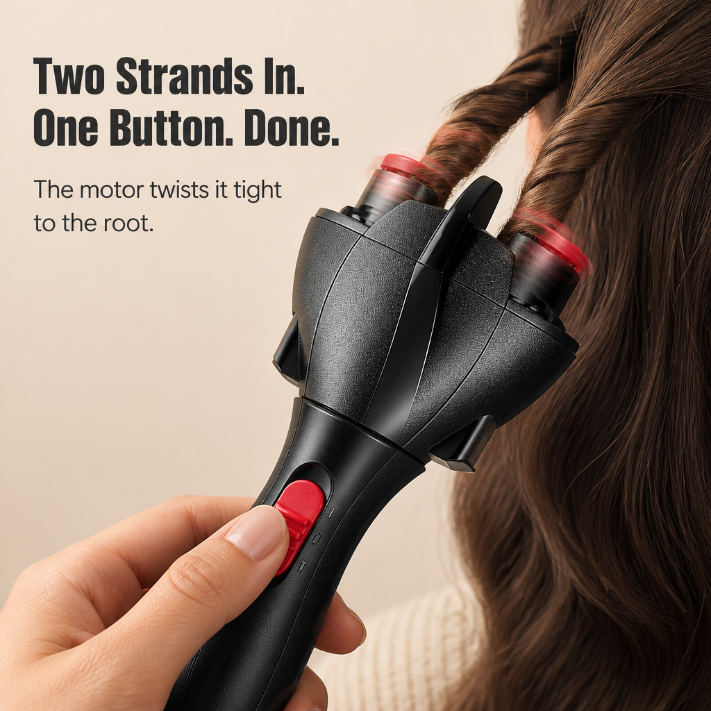 TwistEase™ — Effortless Braids That Turn Chaos Into Calm Every Morning