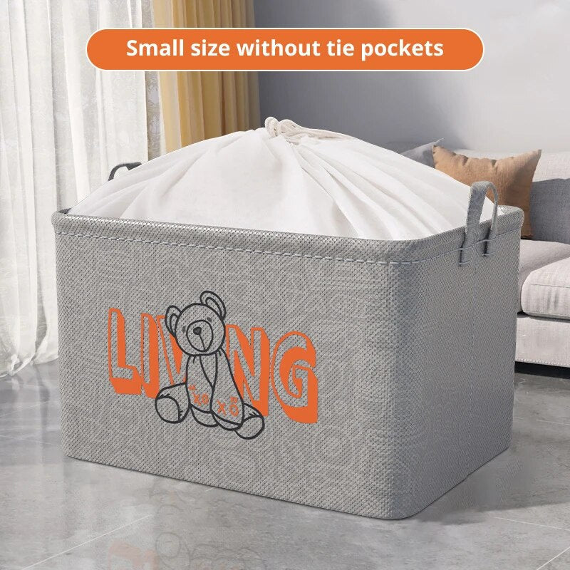 Collapsible Storage Basket for Clothes and Miscellaneous Items