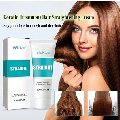Hair Straightening Cream | Keratin Repair | Frizz Control | Deep Moisturizing Treatment | Keratique