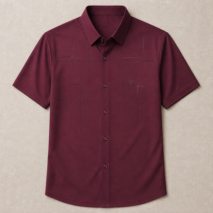 Maxon™ – Stretch Short-Sleeve Button-Down Shirt, Wrinkle-Resistant