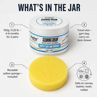 PureStep™ — Remove Dingy Yellow Stains & Revive White Sneakers in 5 Minutes