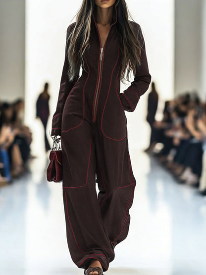 AriaFlex™ Wide-Leg Denim Jumpsuit — Unleash Effortless Confidence and Move with Grace All Day
