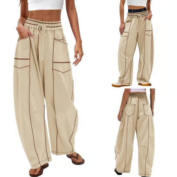 ComfyBarrel – Lounge Sweatpants with Wide Legs and Pockets