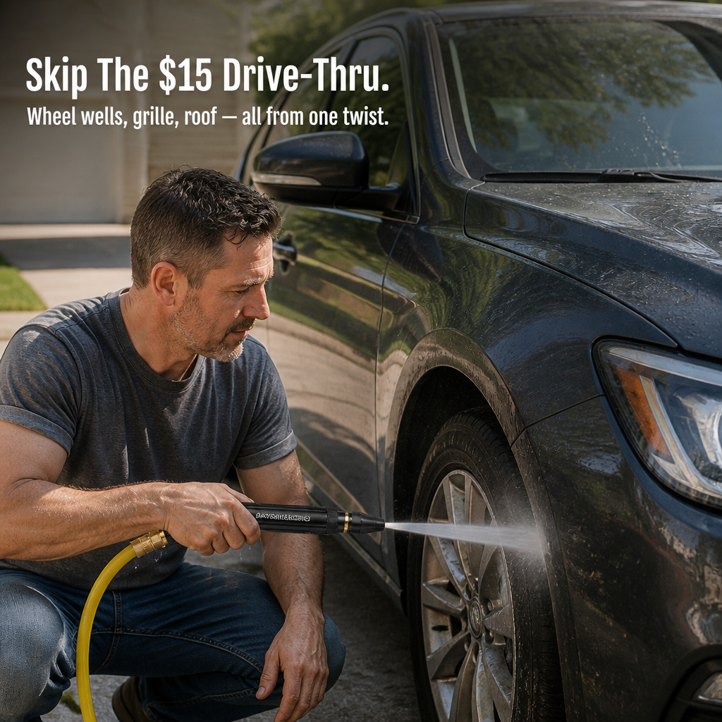 HydroMax™ — Transform Your Garden Hose Into a Driveway-Drenching Power Blaster