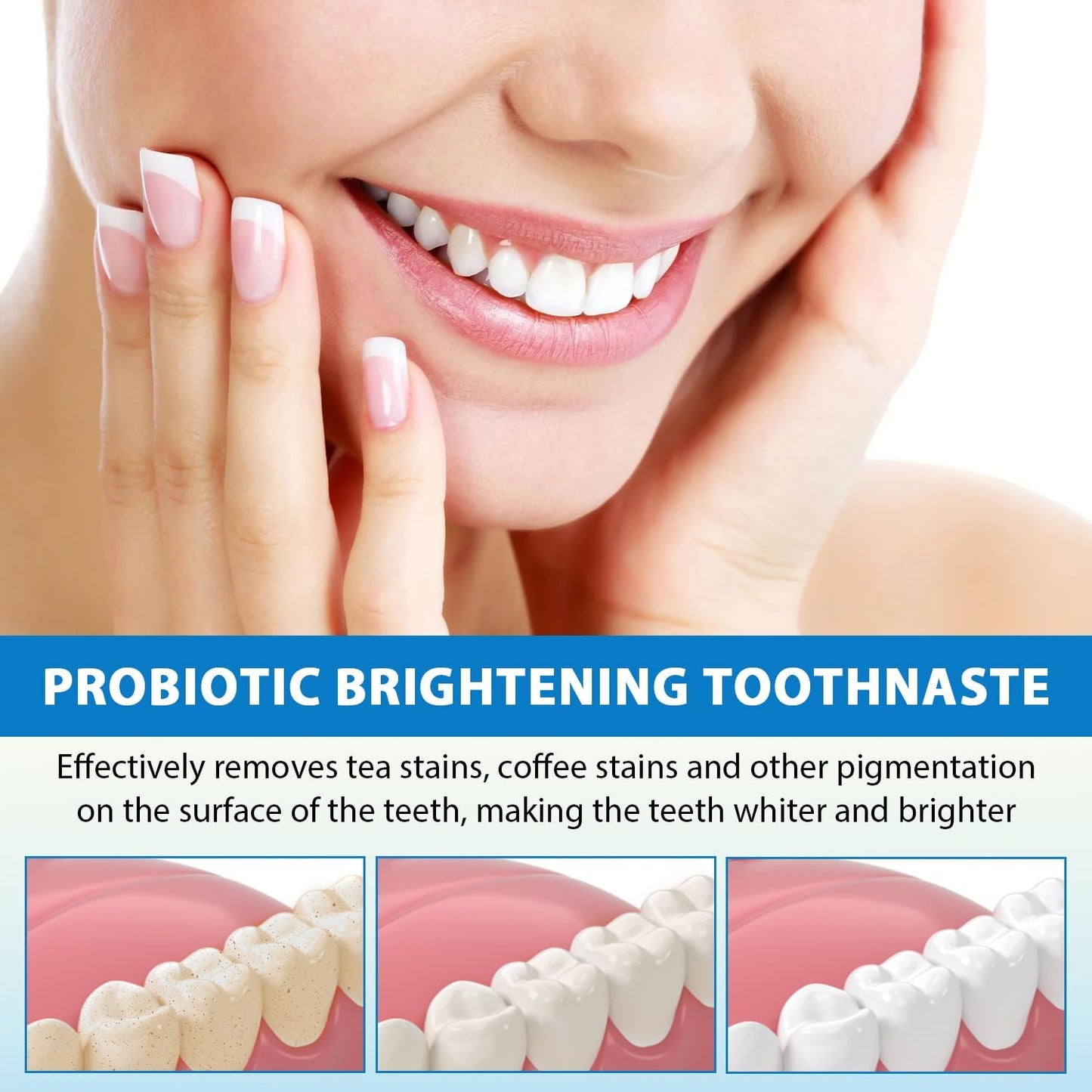 ClearGlow™ Probiotic Toothpaste — Stop Plaque and Unlock a Radiant, Confident Smile