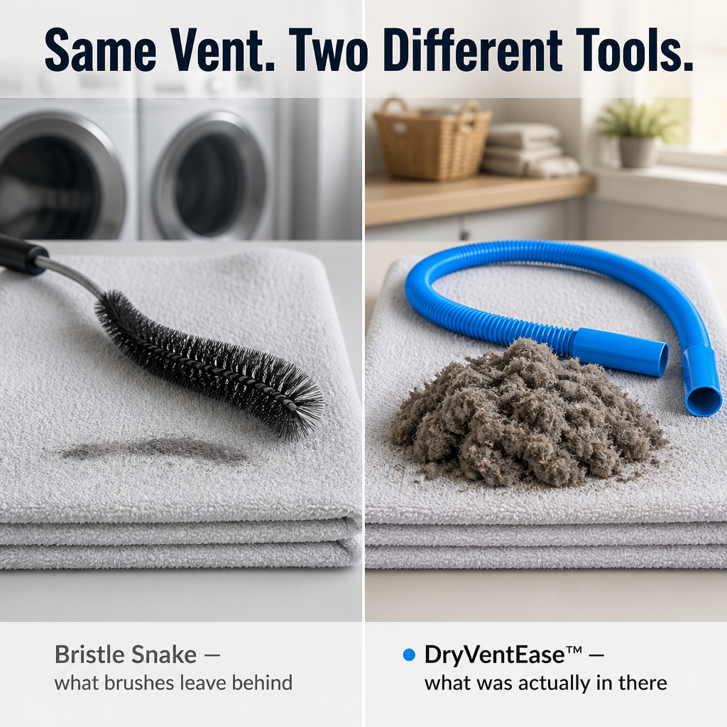 DryVentEase™ — Extract Hidden Lint, Reduce Fire Hazard, Speed Up Drying