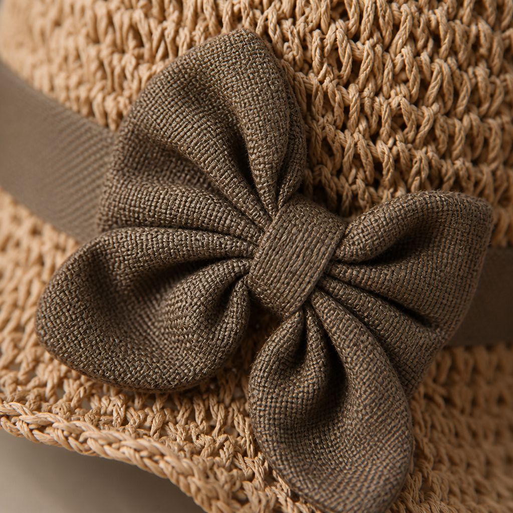 Solenza™ – Stylish Foldable Straw Sun Hat with Bow