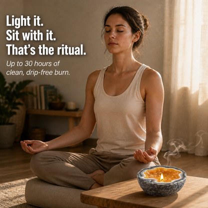 LumaCryst™ — Genuine Crystals Illuminated Within a Hand-Cut Agate Geode Bowl