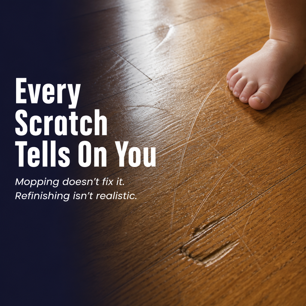 LustroLuxe™ — Restore Dull, Scratched Floors Instantly With One Coat