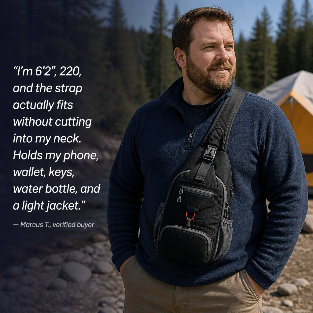 SmartPack™ — Hold Your Phone, Wallet & Water Bottle Minus the Backpack Baggage