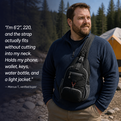 SmartPack™ — Hold Your Phone, Wallet & Water Bottle Minus the Backpack Baggage