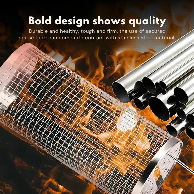 RotatoGrill™ — Effortless Even Cooking for Juicy, Stress-Free BBQs Every Time